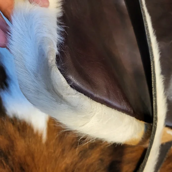 Y2K Vintage cowhide cross body bag - Picture 4 of 6